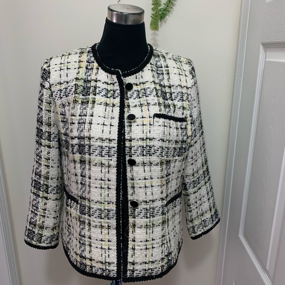 Vintage Jackets & Blazers - Urchin Vintage Tweed Boulce Classic Blazer